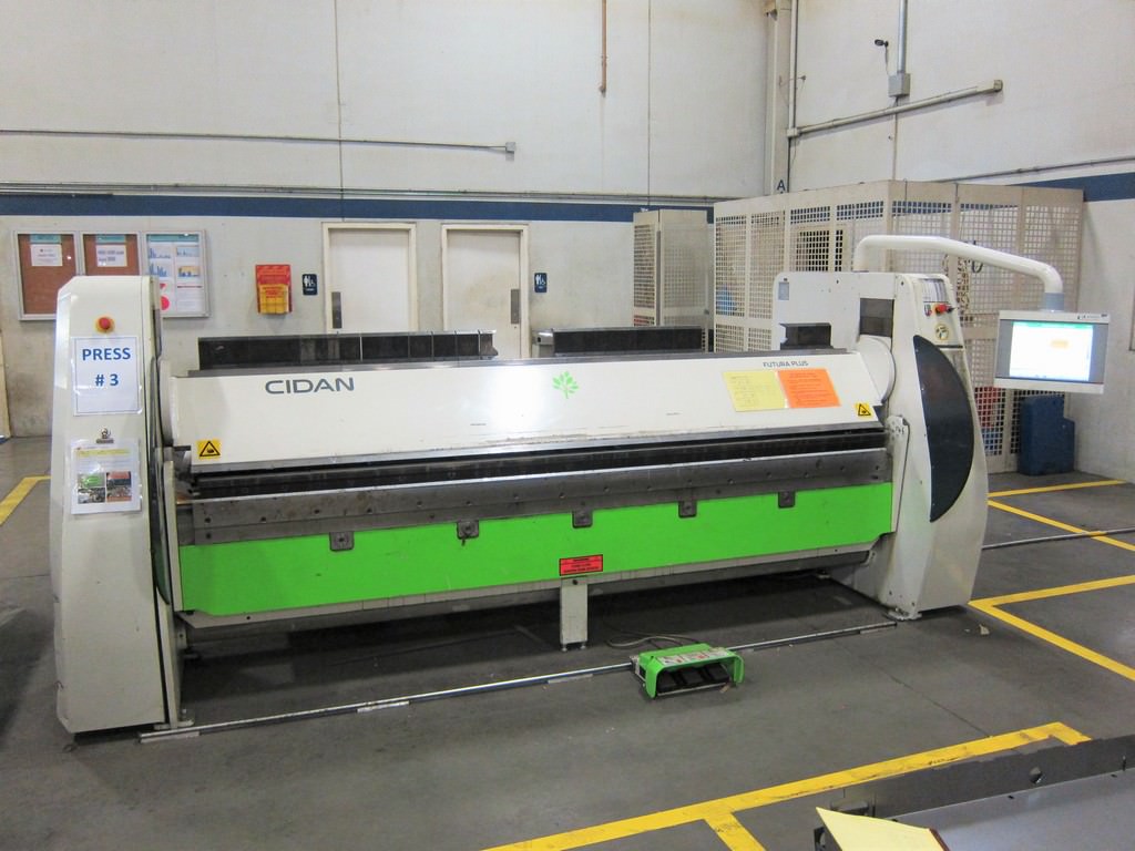 CIDAN Futura Plus 30 11 Ga x 122" CNC Folding Machine Folding