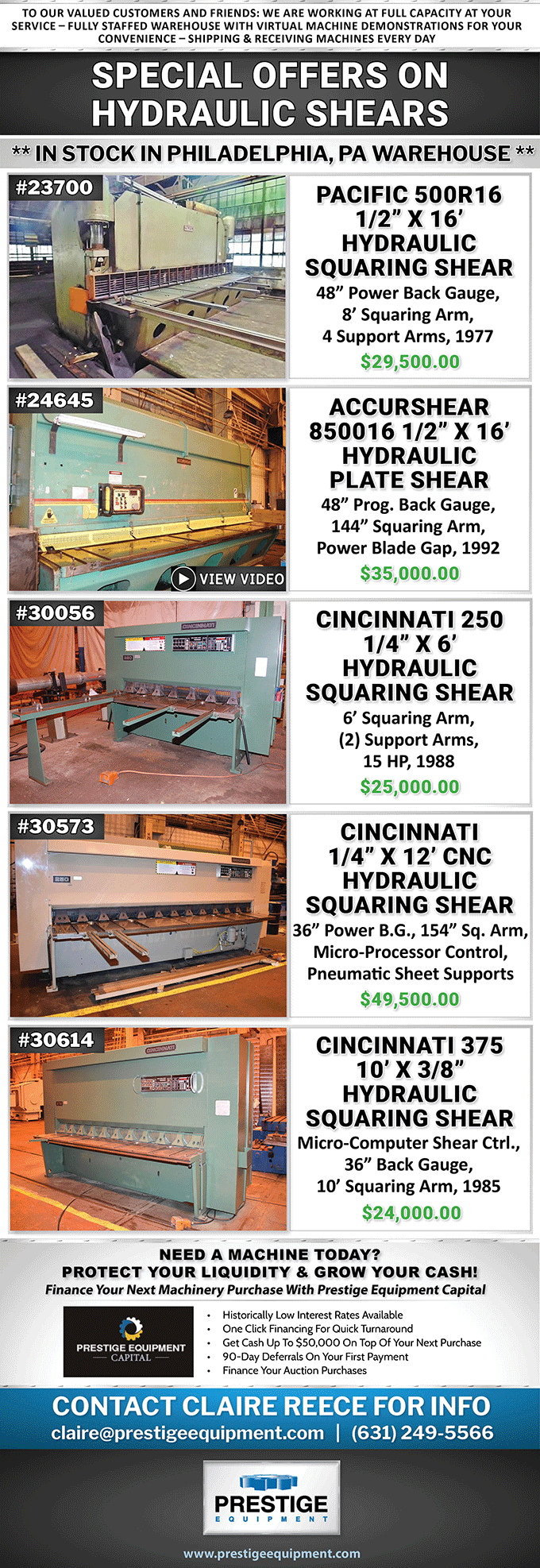 New Arrivals Featured Inventory