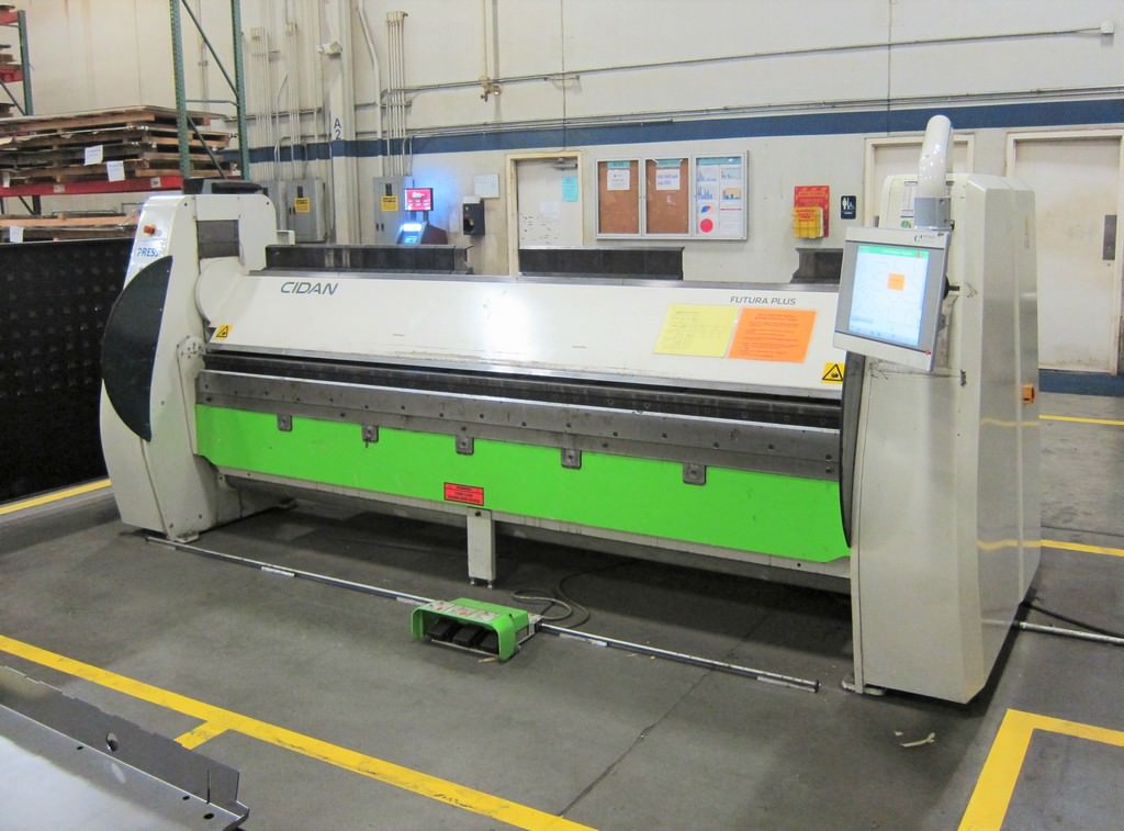 CIDAN Futura Plus 30 11 Ga x 122" CNC Folding Machine Folding