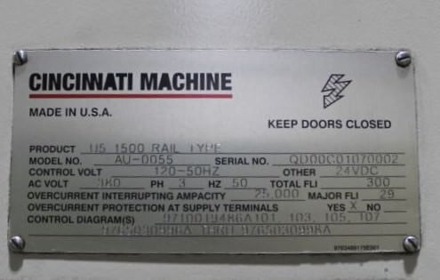 Cincinnati MAG U-5 CNC 5-Face Travelling Gantry Milling Machine-28992j