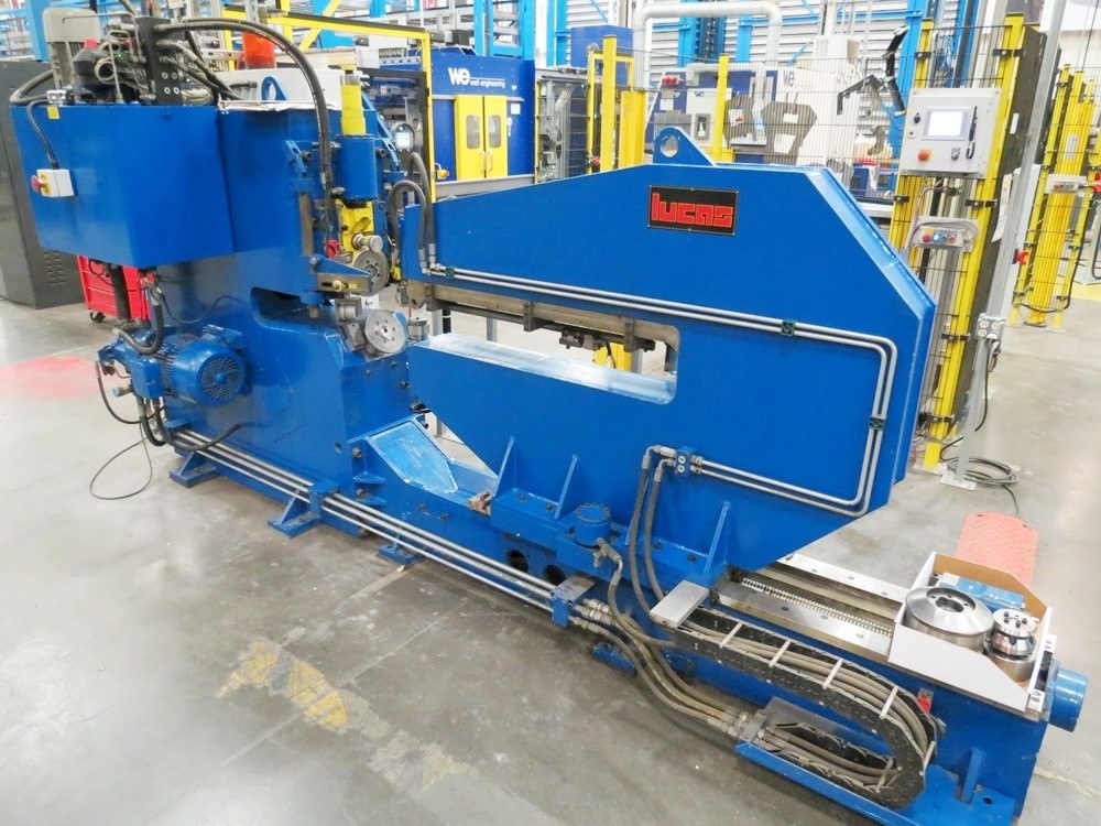 Used Lucas 61800 SemiAutomatic Shear & Beading Machine Prestige