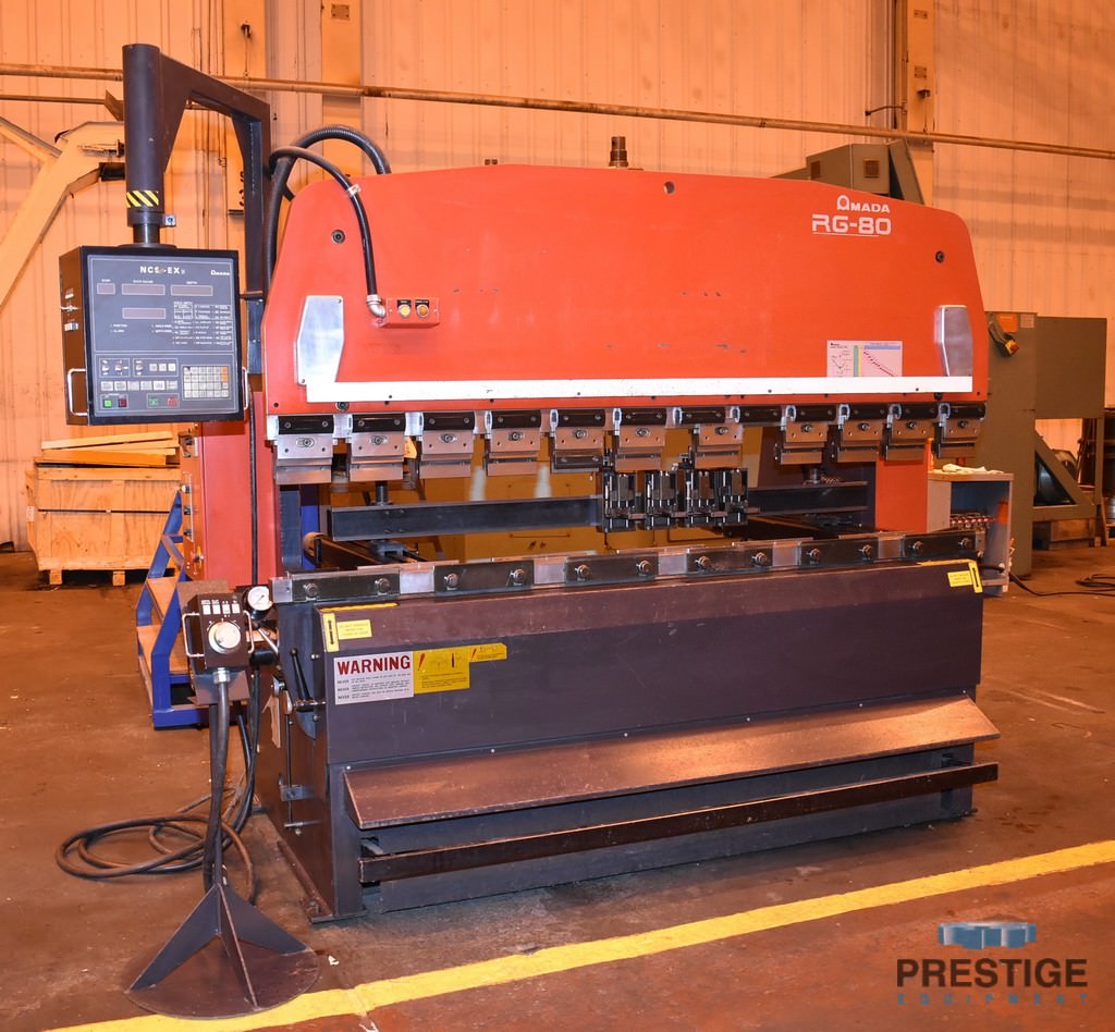 Amada RG80 88Ton x 2.44 M CNC Upacting Press Brake Brakes Press