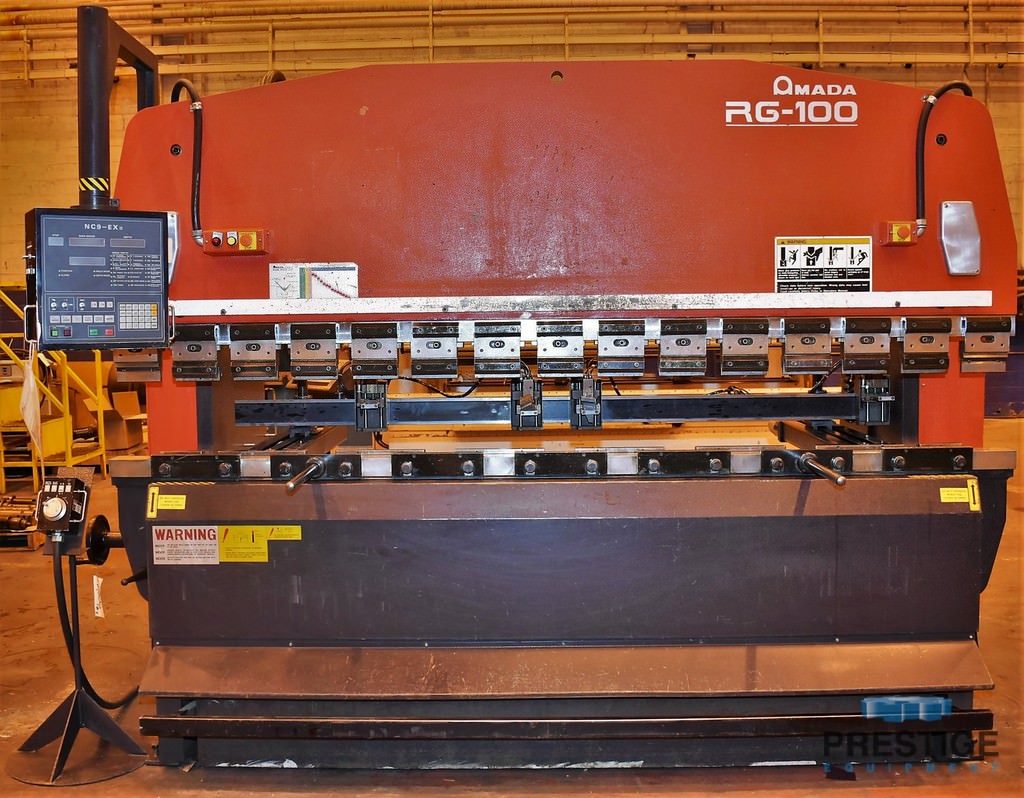 Used Amada Rg100 110 Ton X 3 05 M Cnc Press Brake Prestige Equipment