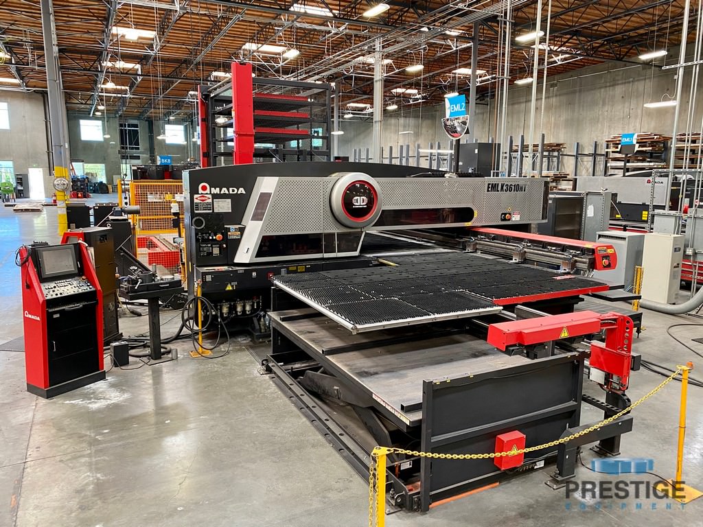 Amada EMLK3610NT Punch/Laser With ASR510M Material Storage, Load
