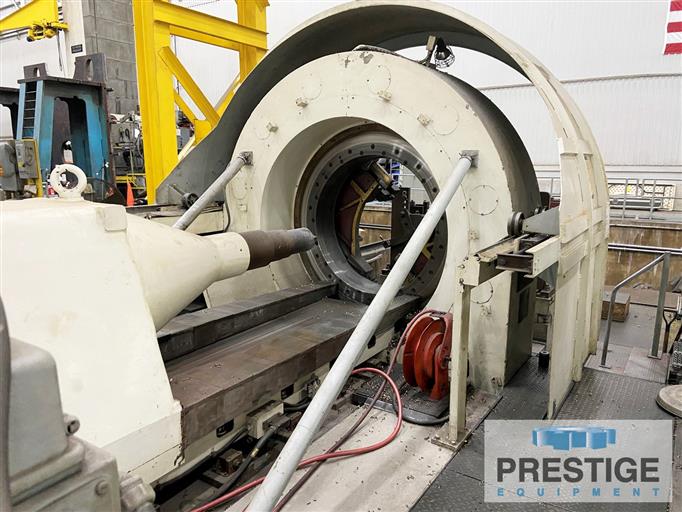 Schiess CNC Ring Turning Lathe with 43" Spindle Bore Lathes Flat Bed