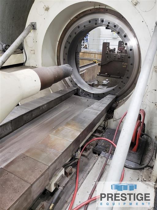 Schiess CNC Ring Turning Lathe with 43" Spindle Bore Lathes Flat Bed