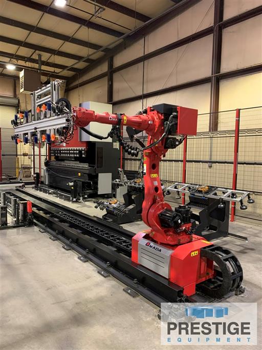 Amada HG1303 143 Ton x 10' 8Axis CNC Press Brake W/Robotic Manipulator