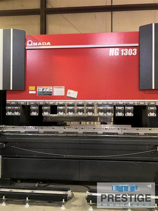 Amada HG1303 143 Ton x 10' 8Axis CNC Press Brake W/Robotic Manipulator
