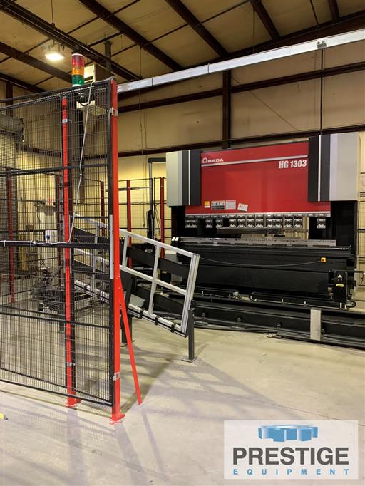 Amada HG1303 143 Ton x 10' 8Axis CNC Press Brake W/Robotic Manipulator