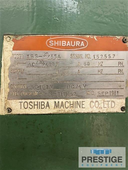 Toshiba TSS 30/55 A 2997 MM /5486 MM  CNC Vertical Boring Mill w/Sliding Column -32559i