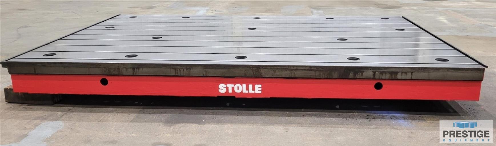 Stolle-Precision-T-Slotted-Clamping-Table-Floor-Plate-98.37-x-157.5-x-11.5-H-Cast-Iron
