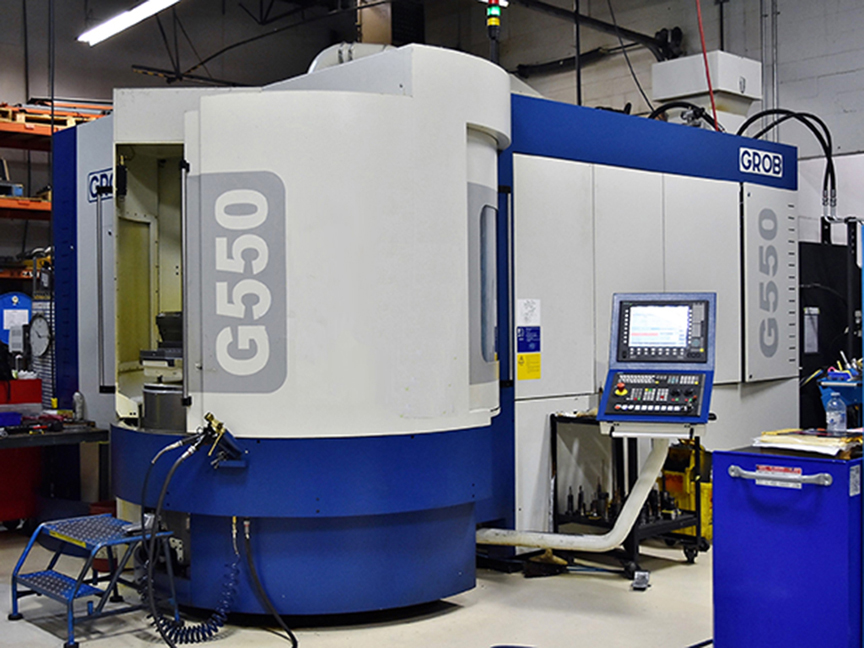 GROB Systems' G550 5-Axis Universal Machining Center - Engine