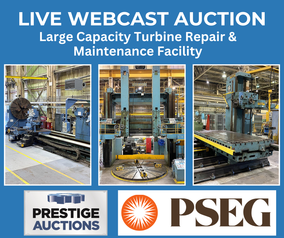 Live Webcast Auction! Large Capacity Turbine Repair & Maintenance Facility