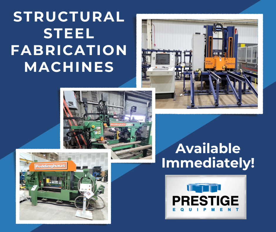Structural Steel Fabrication Machines, Available Immediately!