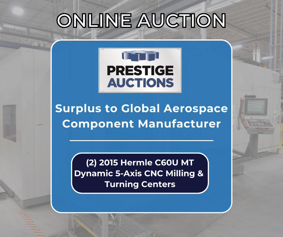 Online Auction- 2015 Hermle C60U MT Dynamic 5-Axis CNC Milling & Turning Centers