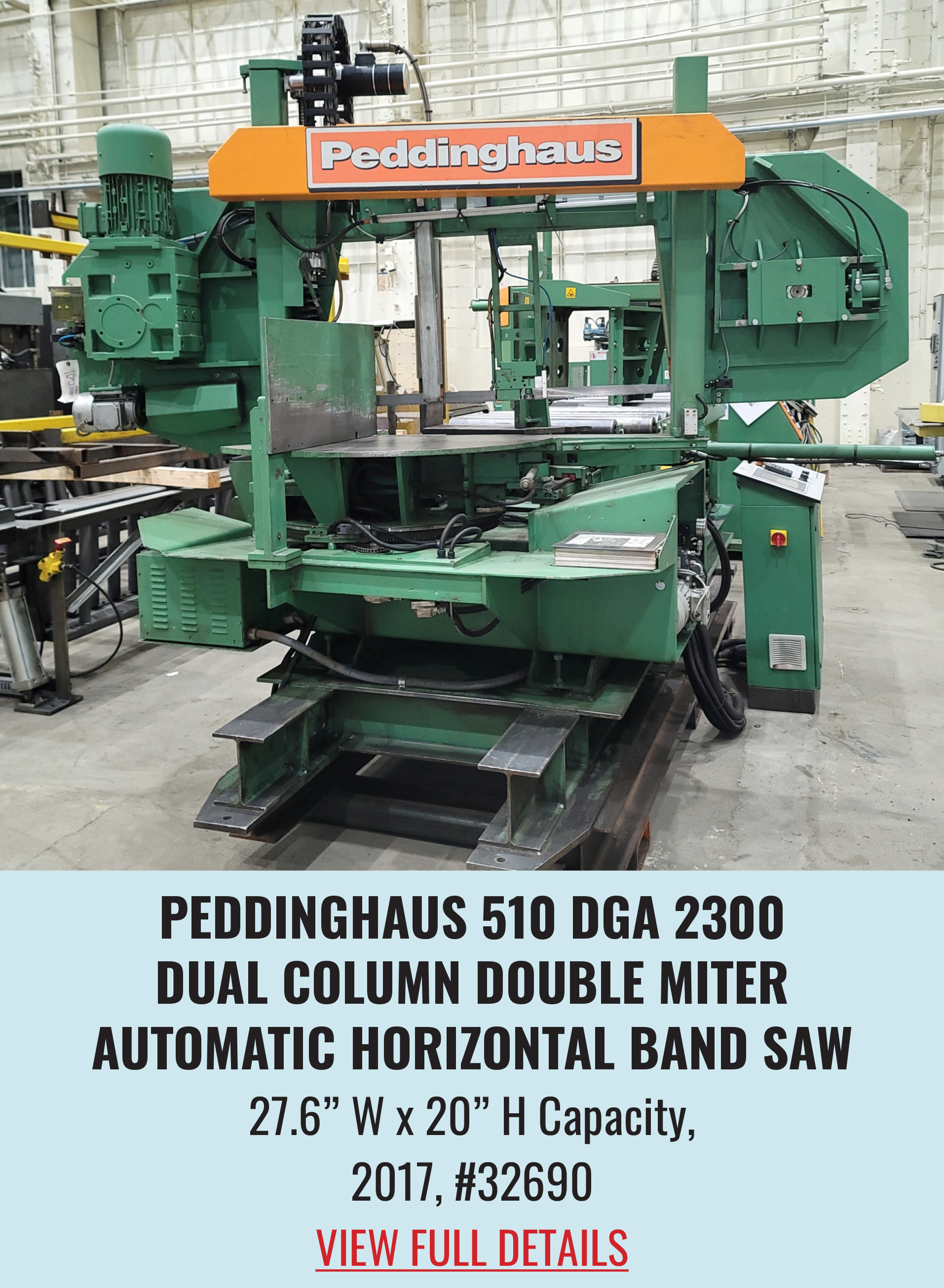 Controlled Automation DRL-348TC Beam Drill Line with Hem Saw, Conveyor & Material Transfers