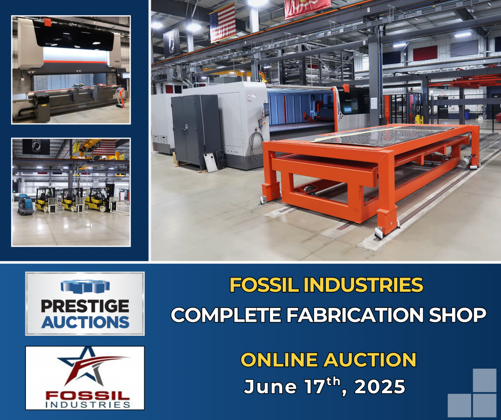 Upcoming Online Auction – Complete Fabrication Facility of Fossil Industries