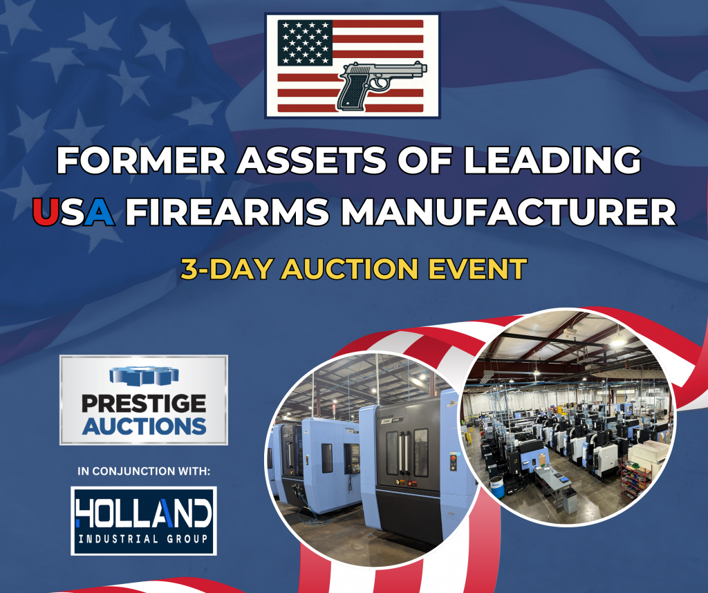 Major 3-Day Online Auction: Complete Firearms Manufacturing Facility – (3) High Precision CNC Machining Facilities