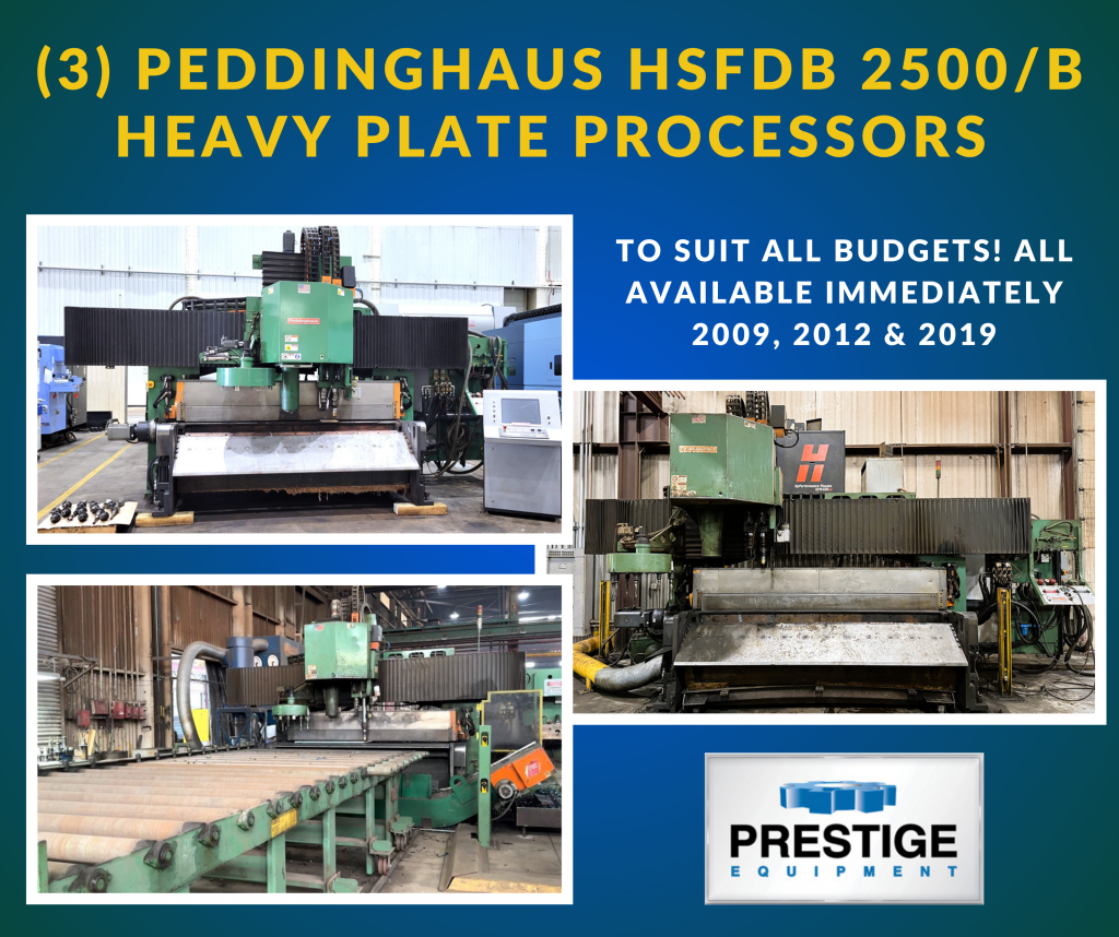 (3) Peddinghaus HSFDB 2500/B Heavy Plate Processors To Suit All Budgets!